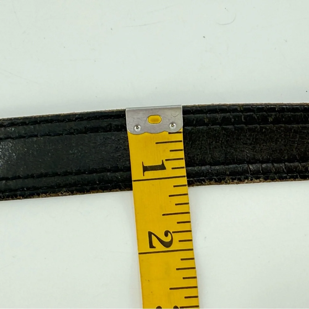 Vintage Worn In Leather Casual Streetwear Workwear Grandpa Belt‎ 46